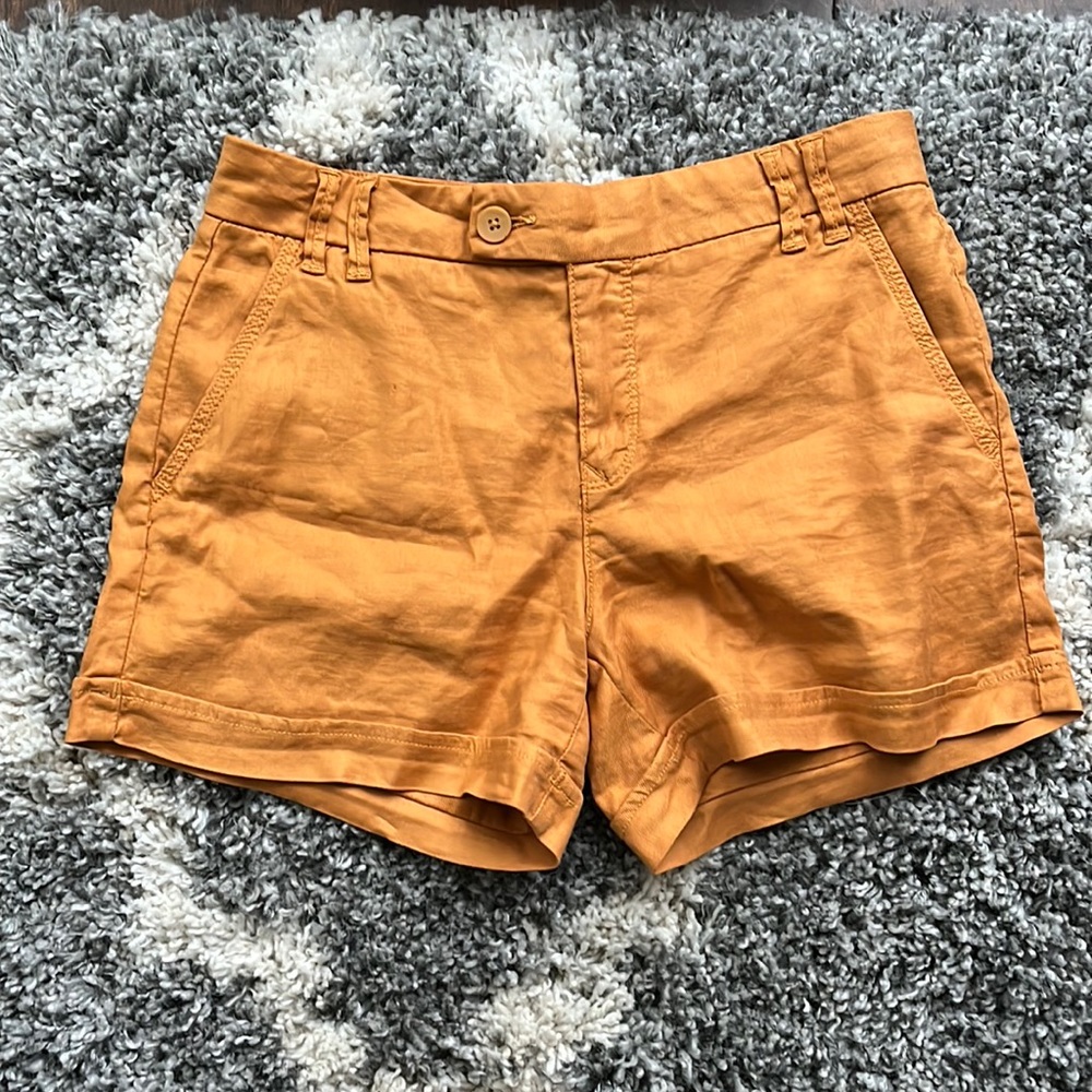 Level 99 | Mustard Linen Shorts